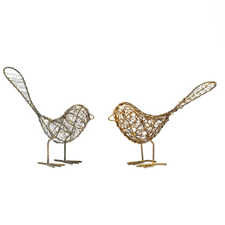 Antique Wrapped Wire Birds