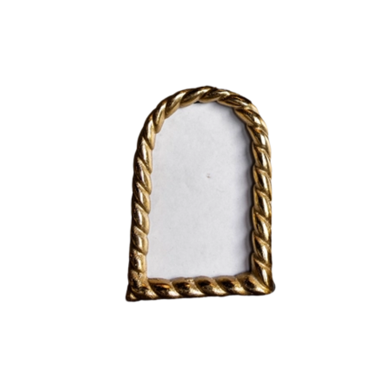 Brushed Brass Photo Frame Arched