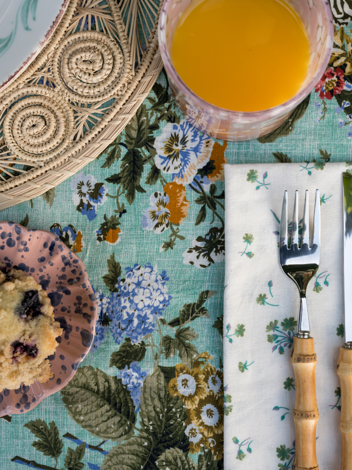 Amelie Tablecloth - Aqua