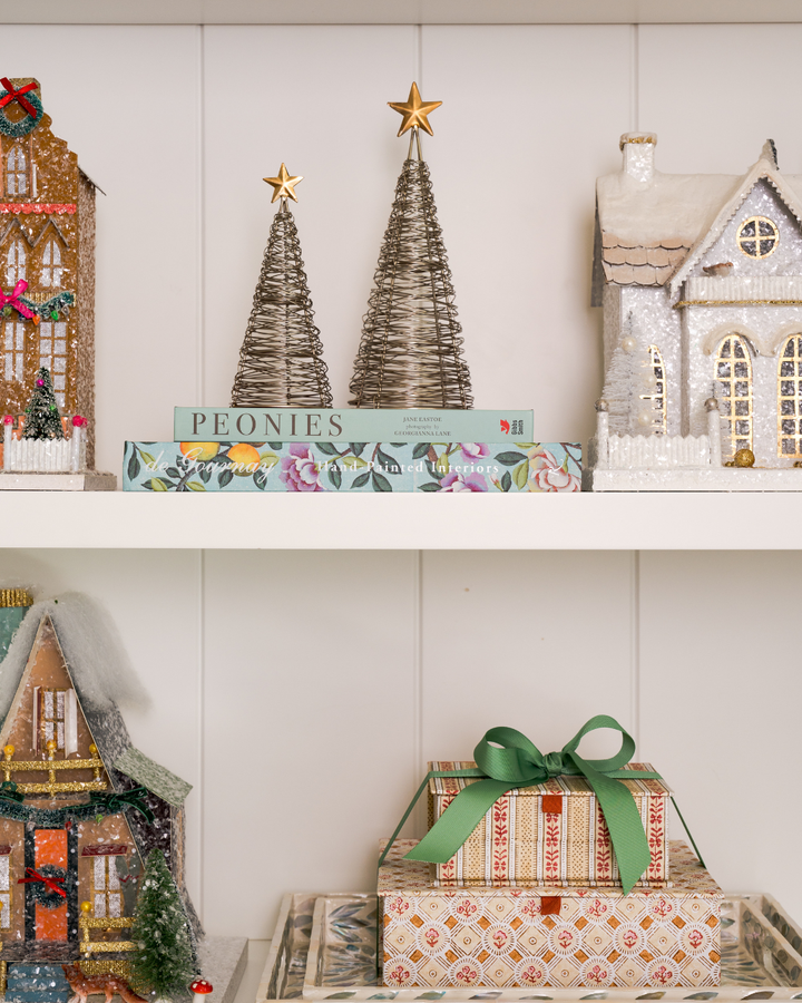 Block-Printed Keepsake Box Set - Spring Bloom Ochre