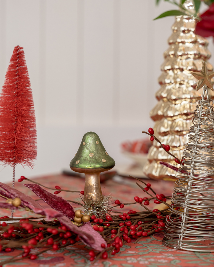 Gilded Mushroom Ornaments