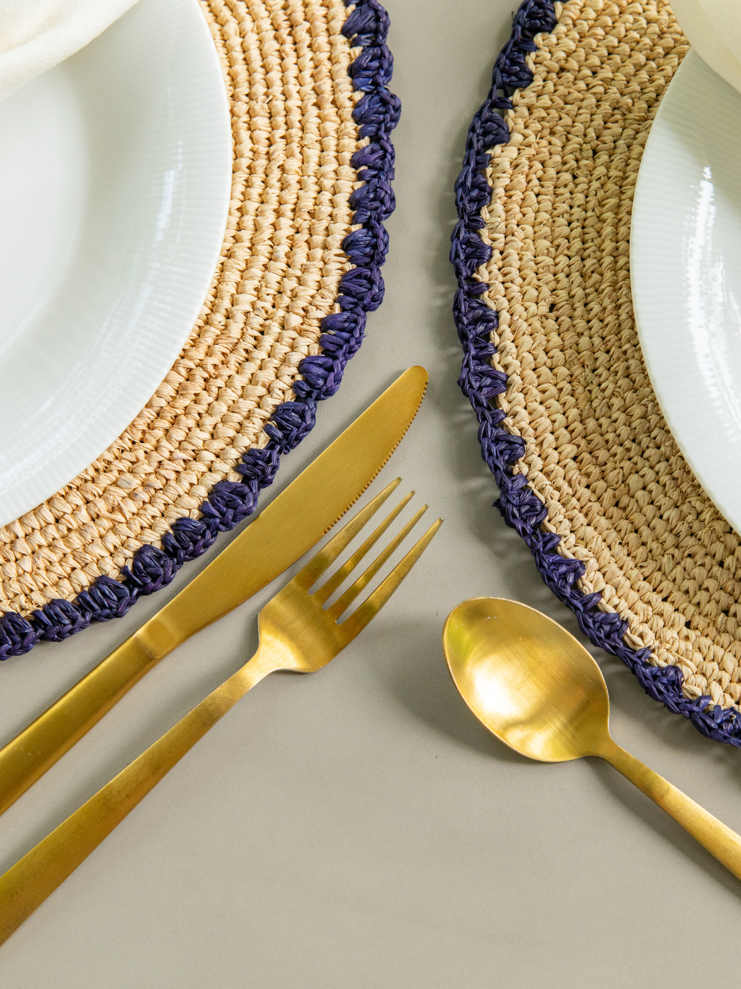 Woven Placemats - Navy