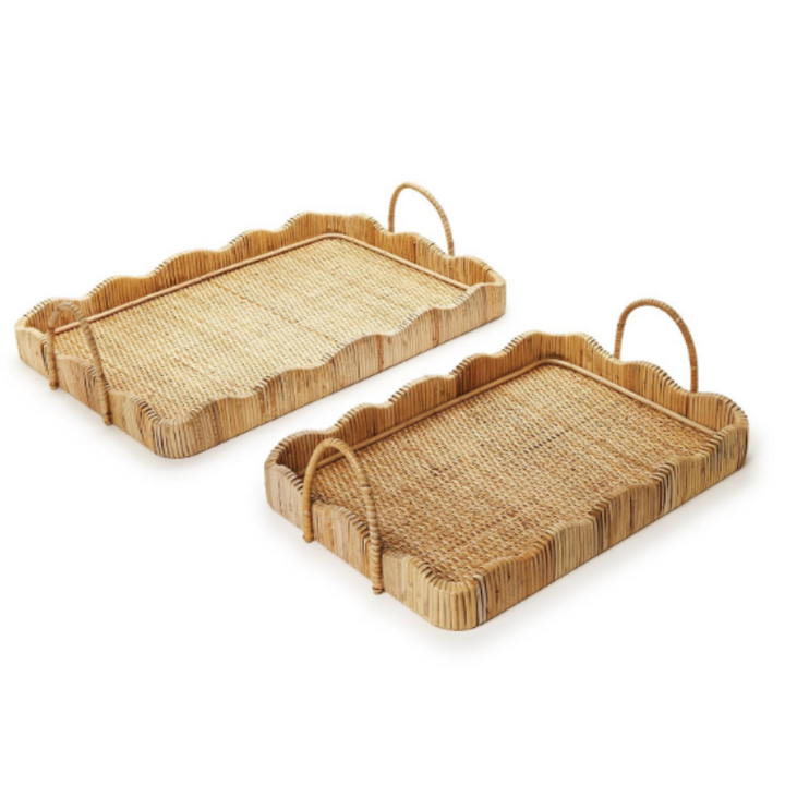 Scalloped Tray w/ Handles