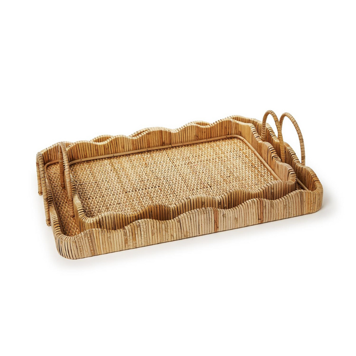 Scalloped Tray w/ Handles