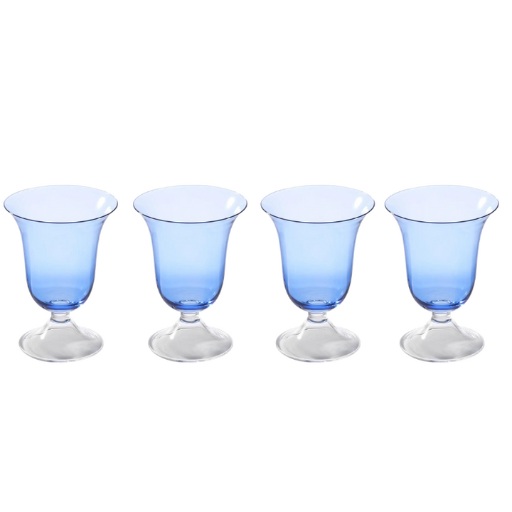 Claire Water Glasses - Cobalt