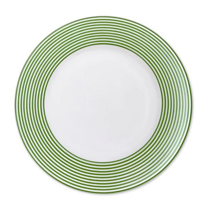 Newport Striped Dinner Plate - Green