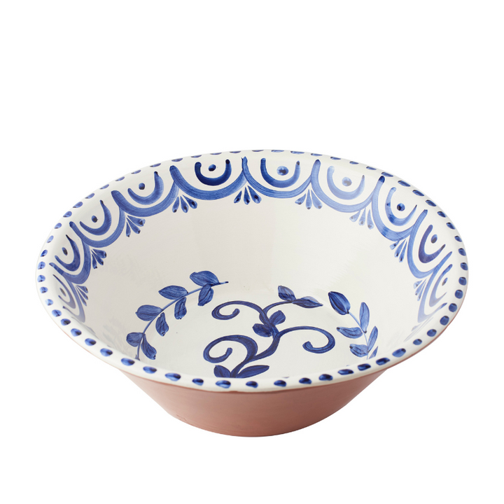 Floral Vine Bowl - Blue