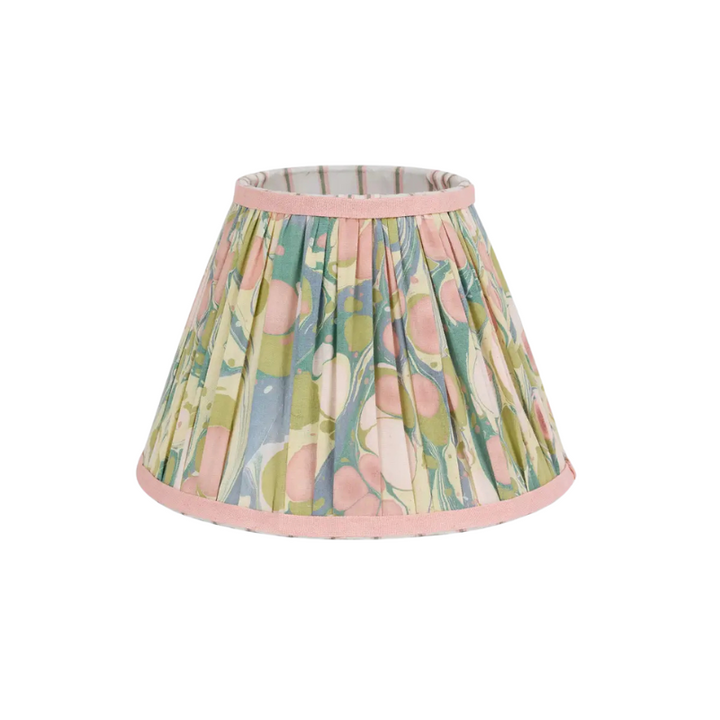 Pleated Lampshade - Moss Bubble