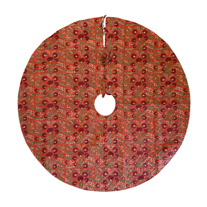 Cactus Flower Tree Skirt - Cinnabar
