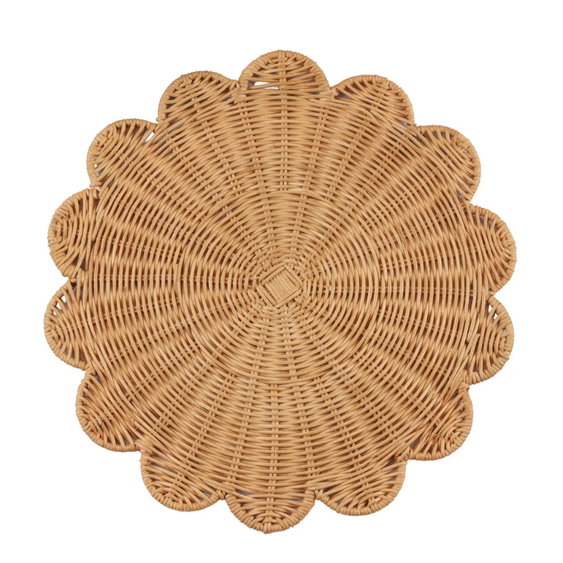 Rattan Scalloped Placemats