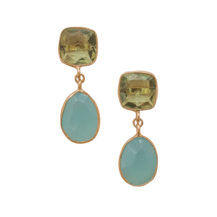 Lola Earrings - Blue/Green