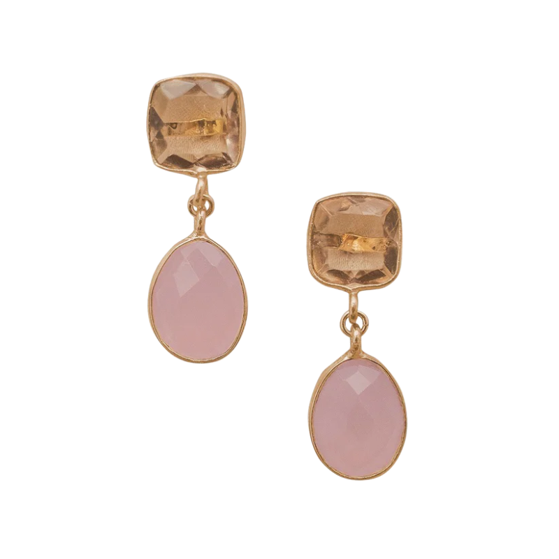 Lola Earrings - Pink/Peach