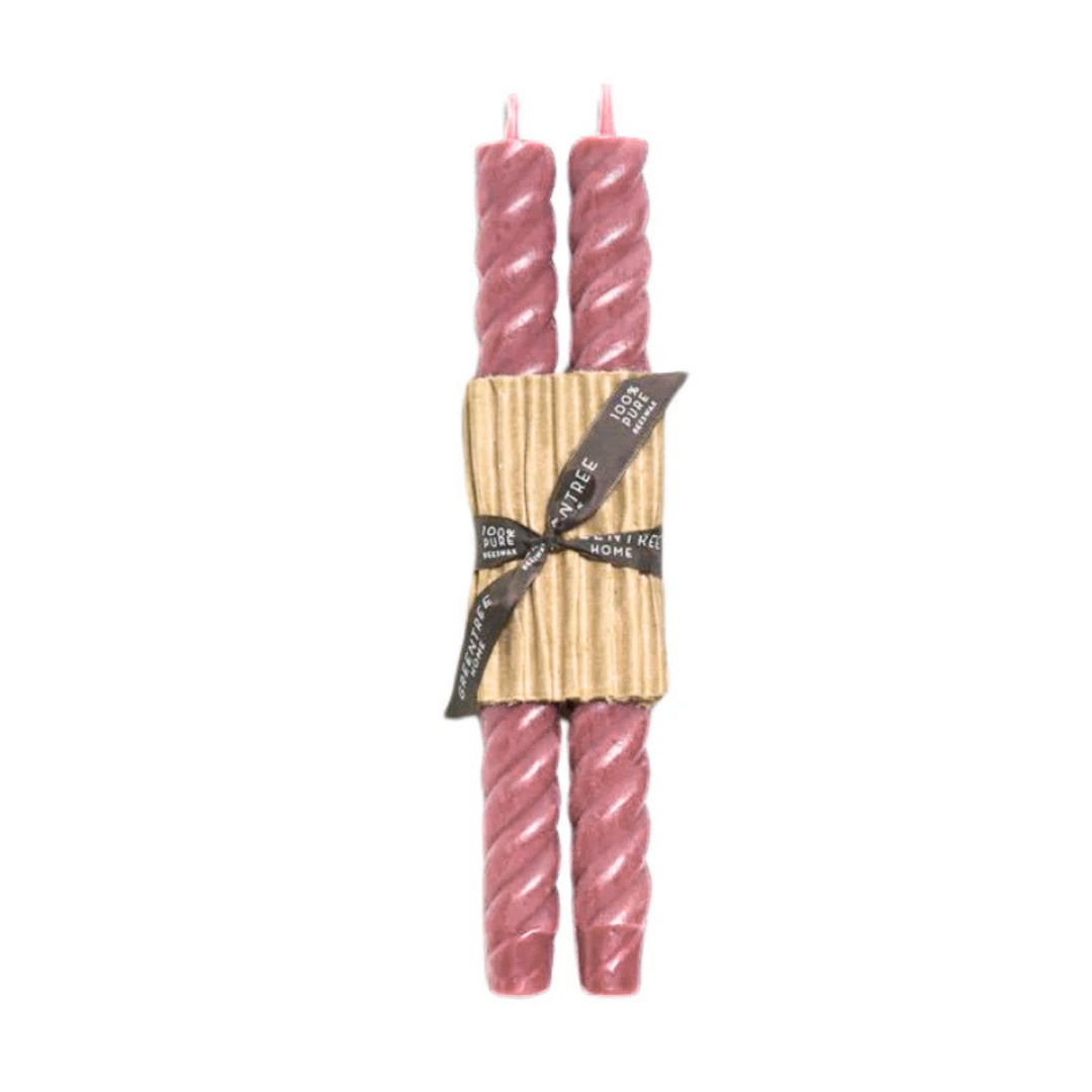 Rope Tapers - Berry Champagne