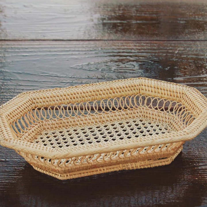 Small Rectangle Rattan Tray