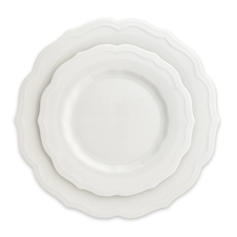 Gemma Salad Plate - White