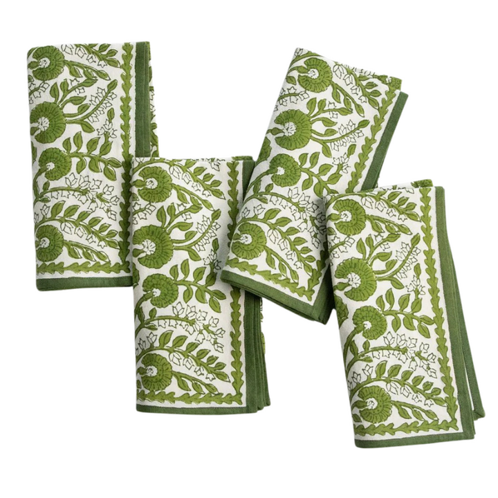 Green Flora Napkins