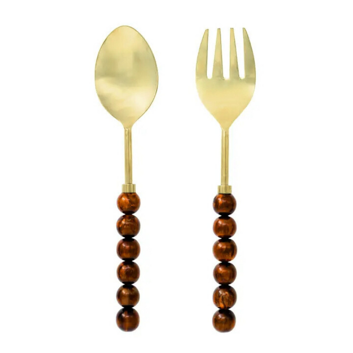 Brown Ball Serving Set