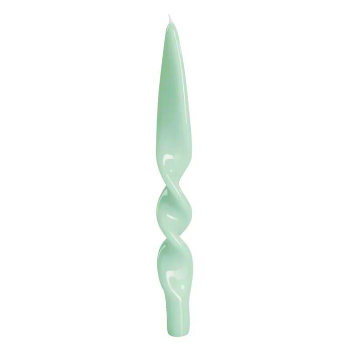 Swirl Candles - Water Green