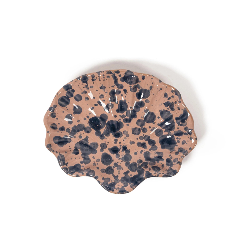 Splatter Coquillage Dish - Pink/Blue