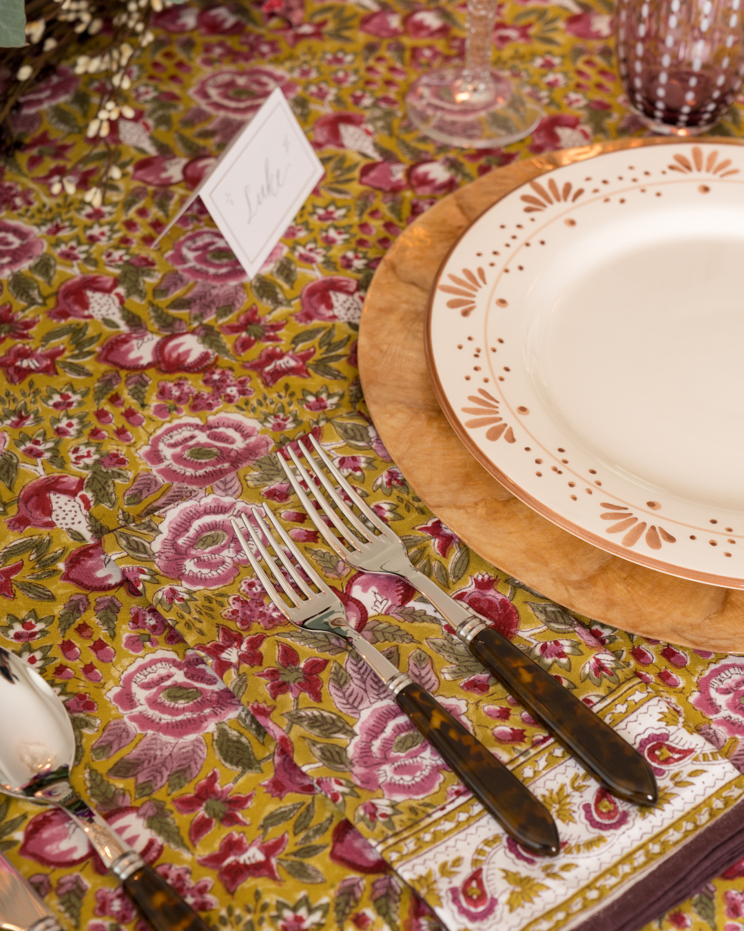 Pomegranate Garden Tablecloth