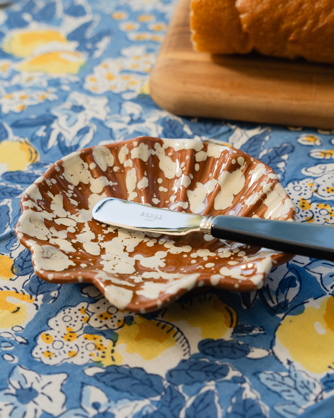 Splatter Coquillage Dish - Terracota/Cream