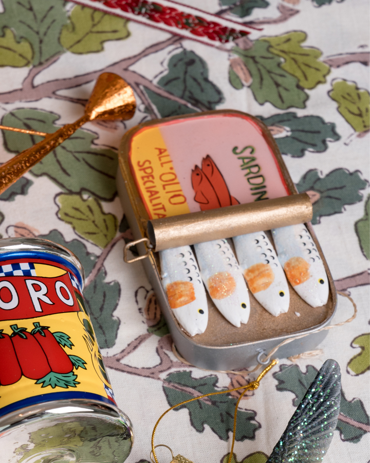 Pink Canned Sardines Ornament