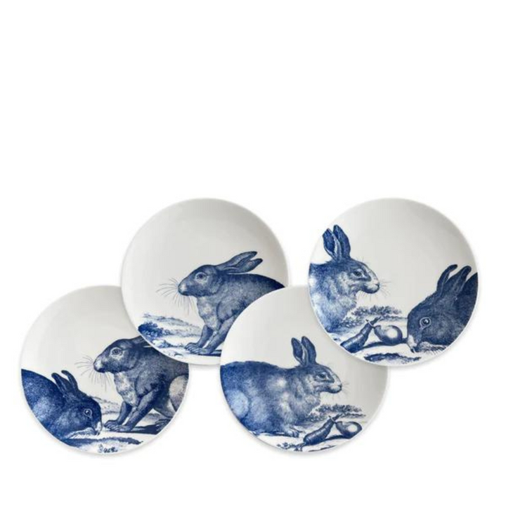 Blue Bunnies Canapé Plate Set