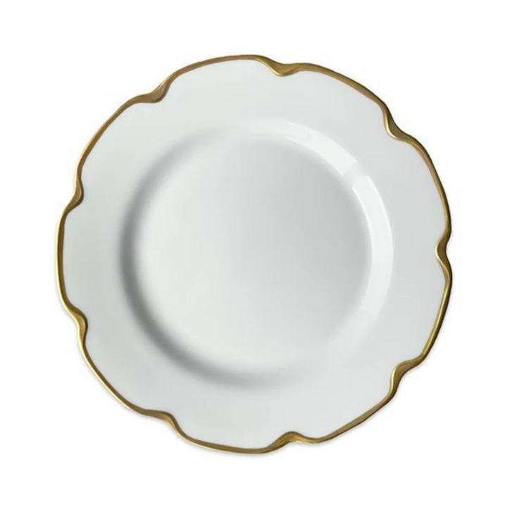 Scalloped Luncheon Plate - Gold